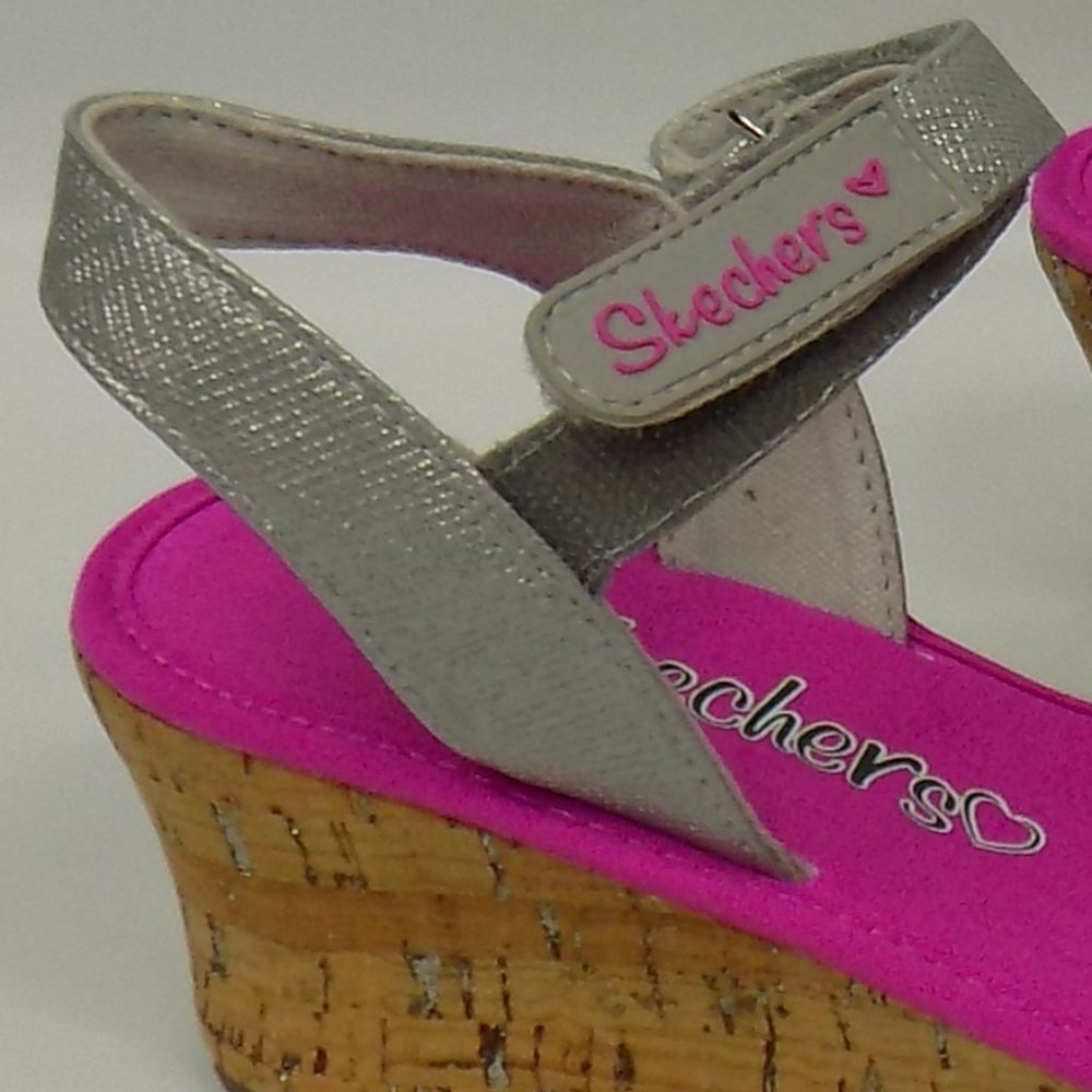 Skechers KIDS Tikis 86411L Silver/Multi Size 5 - Picture 8 of 12